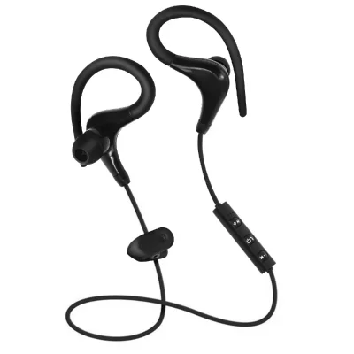 AVIZAR Ecouteurs Sport Bluetooth Casque Sans-fil T&eacute;l&eacute;commande Micro Noir