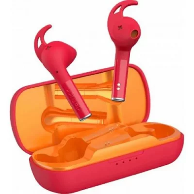 DEFUNC Ecouteurs Sport Sans-fil IPX5 Autonomie 30 heures True Sport rouge