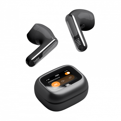 JBL Ecouteurs True Wireless  Live Flex avec r&eacute;duction de bruit Noir