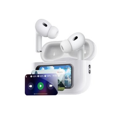 YESIDO Ecouteurs TWS Bluetooth avec Ecran LCD - ANC + ENC Autonomie 20H