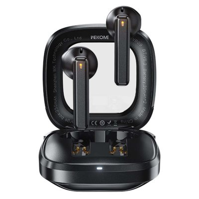 WEKOME Ecouteurs TWS Sans Fil Bluetooth 5.3 avec Bo&icirc;tier de Charge Autonomie 5H  Noir