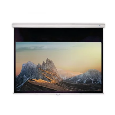 DELUXX Ecran de projection  Manuel Advanced Slowmotion 4:3 Blanc Mat Polaro 171 x 128 cm 