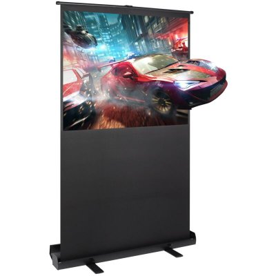 TODECO Ecran de projection portable 60 pouces, ecran de projection sur pied, 121 x 91 cm, 4:3 full hd 3D
