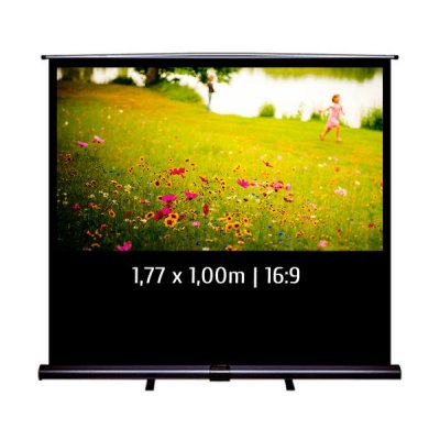 KIMEX Ecran de Projection transportable Pull Up 1,77x1,00m 16:9