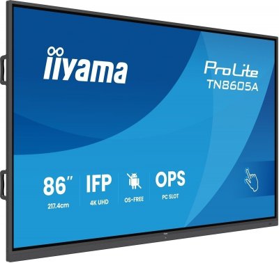 IIYAMA &Eacute;cran interactif  TN8605A-B1AG 85,6 4K Ultra HD IPS tactile antireflet