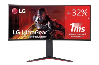 LG Ecran LED PC gaming  34GN850P-B 34"" incurv&eacute; UWQHD Noir et Rouge