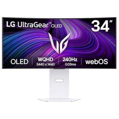 LG &Eacute;cran  34GX90SA-W 34"" Wide Quad HD OLED 240Hz G-SYNC FreeSync