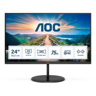 AOC Ecran PC  Q24V4EA 23,8'' QHD Noir 