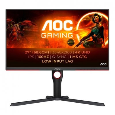 AOC Ecran PC  U27G3X/BK 27' 4K/160Hz/IPS/1ms/HDR/Pivot/G-Sync