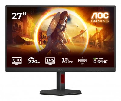 AOC Ecran PC - - G4 Q27G4SRU - 27 pouces - 2560 x 1440 - LED Noir