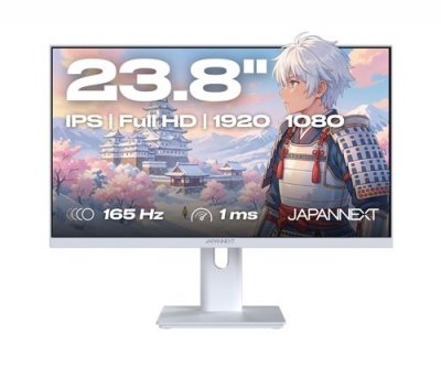 JAPANNEXT Ecran PC Gamer 23.8"" IPS Full HD (1920x1080) 165Hz 1ms Blanc JN-I238F165-HSP-W