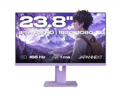 JAPANNEXT Ecran PC Gamer 23.8"" IPS Full HD (1920x1080) 165Hz 1ms Violet Pastel JN-I238F165-HSP-PP