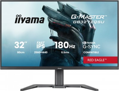 IIYAMA Ecran Pc Gamer 32''  G-master Gb32272qsu-b1-qhd-180hz/0,5ms