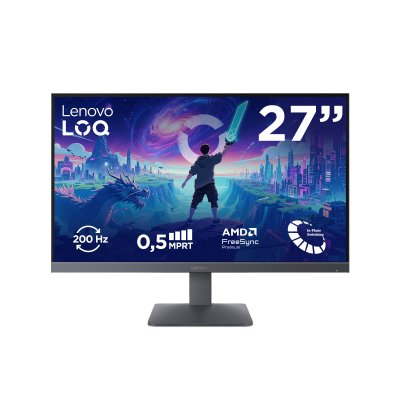 LENOVO Ecran PC Gamer  LOQ 27-10 27"" 200 Hz Full HD Noir