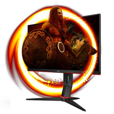 AOC Ecran PC Gaming  24G2SU/BK 24 pouces Full HD Noir et rouge 