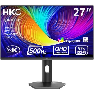 HKC Ecran PC gaming  GS27QHS 26,9'' OLED 500 Hz QHD Gris