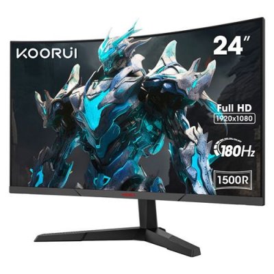 KOORUI Ecran PC gaming  24E6CA 24"" Incurv&eacute; 165 Hz QHD