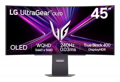 LG Ecran PC gaming  UltraGear OLED 45GX900A-B 45"" Incurv&eacute; 240 Hz WQHD