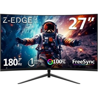 Z EDGE Ecran PC Gaming Moniteur Z-EDGE UG27 Incurv&eacute; 27 Pouces 200 Hz, 1ms, FHD 1080P, 350cd/m&sup2;, 1500R VA