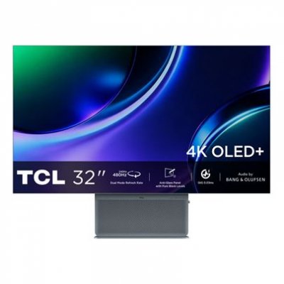 TCL Ecran PC Gaming  32X3A 31,5"" 480 Hz 4K UHD Argent et M&eacute;tal
