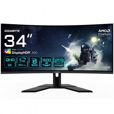 GIGABYTE Ecran PC  G34WQCP 34"" CURVE UWQHD/180Hz/VA/1ms/FS Premium
