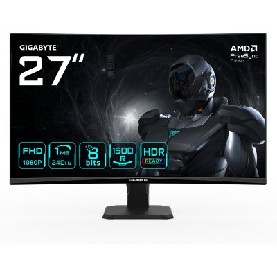 GIGABYTE Ecran PC >   Ecran PC  GS27FC2 27"" CURVE FHD/240Hz/VA/1ms/Adapt Sync 