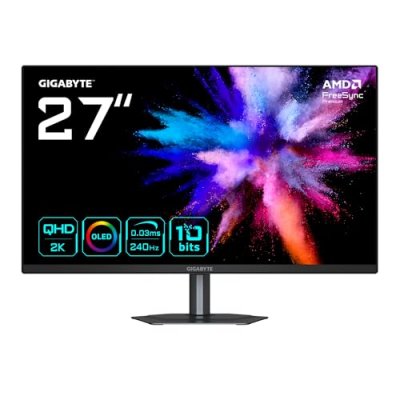 GIGABYTE Ecran PC  GO27Q24 27"" QD-OLED QHD/240Hz/0,03ms/Pivot/FS PP