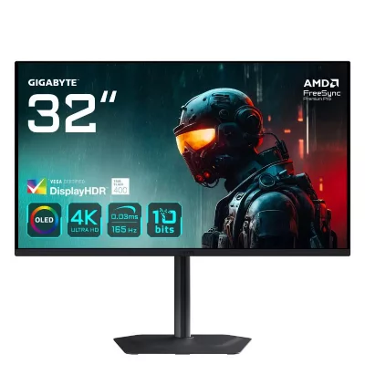 GIGABYTE Ecran PC  MO32U 31.5"" QD-OLED 4K/165Hz/0.03ms/KVM/USB-C/HP 