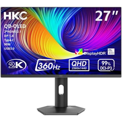 HKC Ecran PC  GS27QES 27""OLED QHD/360Hz/0,03ms/G-Sync/FreeSync#