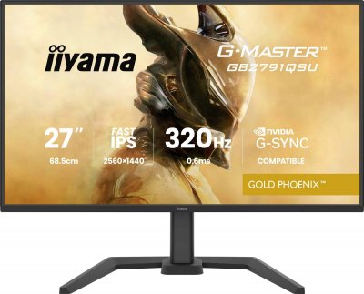 IIYAMA Ecran PC  27"" QHD/320Hz/Fast IPS/0.6ms/Pivot/HP/G-Sync compa