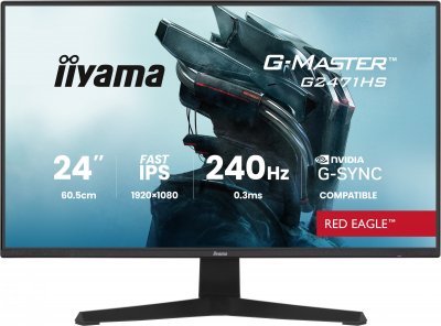 IIYAMA Ecran PC  G2471HS-B1 23.8""FHD 240Hz/Fast IPS/0.3ms/G-Sync