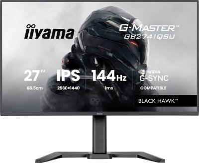 IIYAMA Ecran PC  GB2741QSU-B1 27""QHD 144Hz/IPS/1ms/AdaptSync/GSync#