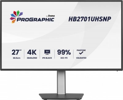 IIYAMA Ecran PC  ProGraphic 27"" 4K/IPS Black/99% DCI P3/USB-C Dock
