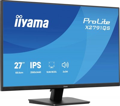 IIYAMA Ecran PC  X2791QS-B1 27"" QHD/75Hz/IPS/1ms/Adaptive Sync
