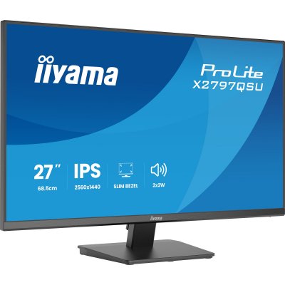 IIYAMA Ecran PC  X2797QSU-B1 27"" QHD/75Hz/IPS/1ms/HP/USB HUB