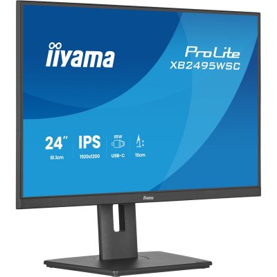 IIYAMA Ecran PC  XB2495WSC-B1 24.1"" FHD+/100Hz/IPS/Pivot/USB-C 65W