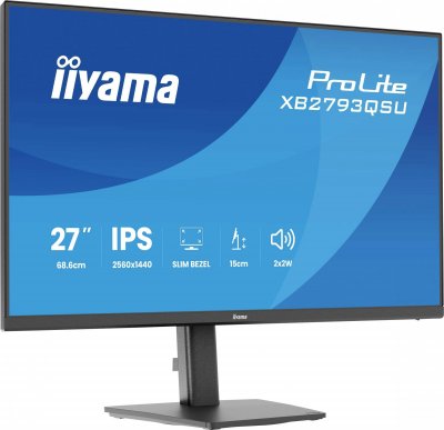 IIYAMA Ecran PC  XB2793QSU-B1 27"" QHD/75Hz/IPS/1ms/Pivot/AdaptiveS