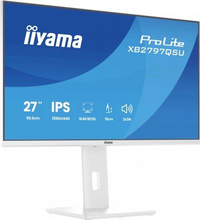IIYAMA Ecran PC  XB2797QSU-W1 27"" QHD/75Hz/IPS/1ms/Pivot/AdaptiveS