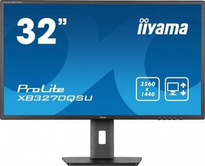 IIYAMA Ecran PC  XB3270QSU-B1 31.5"" QHD/100Hz/IPS/3ms/Pied reglable
