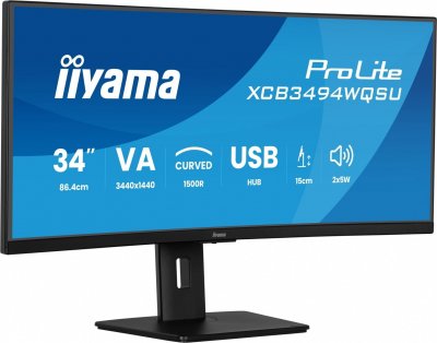 IIYAMA Ecran PC  XCB3494WQSU-B1 34""CURVE/120Hz/VA/0,4ms/FreeSync P