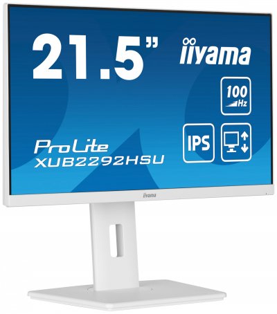 IIYAMA Ecran PC  XUB2292HSU-W6 21.5"" FHD/100Hz/IPS/0.4ms/FS Blanc