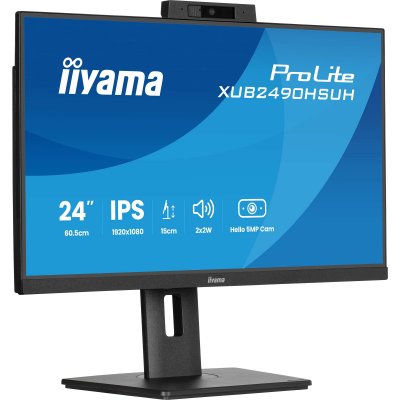 IIYAMA Ecran PC  XUB2490HSUH-B2 24""FHD/100Hz/IPS/WEBCAM/HP/Pivot