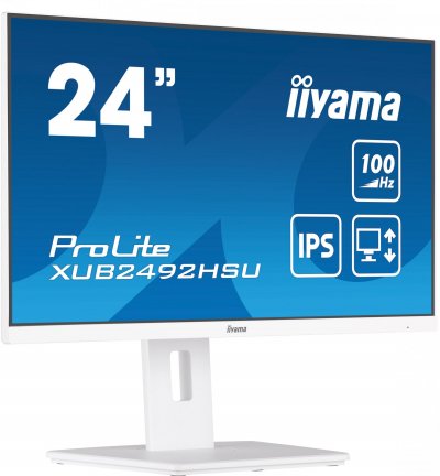 IIYAMA Ecran PC  XUB2492HSU-W6 24"" FHD/100Hz/IPS/PIVOT/FS/BLANC