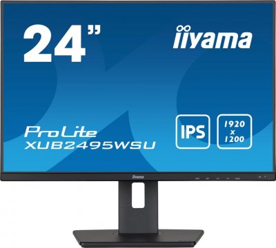 IIYAMA Ecran PC  XUB2495WSU-B5 24.1"" FHD+/60Hz/IPS/5ms/VGA/DP/HDMI