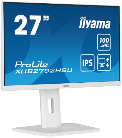 IIYAMA Ecran PC  XUB2792HSU-W6 27""FHD/100Hz/IPS/0.4ms/Piv/FS Blanc