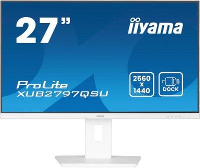 IIYAMA Ecran PC  XUB2797QSU-W2 27""QHD/100Hz/IPS/1ms/Pivot/AdpatSync
