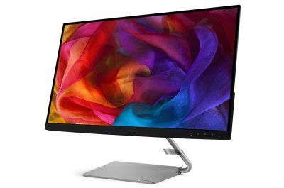 LENOVO Ecran PC   Q27q-1L 27 pouces WLED Gris 