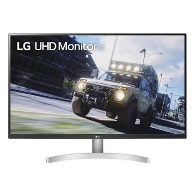LG Ecran PC  32UN500-W 32 pouces 4K UHD Blanc et Noir 