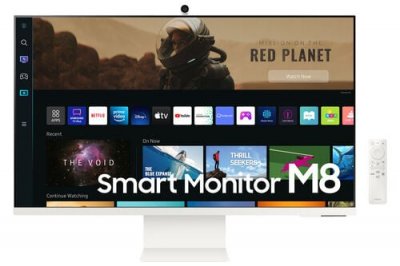 SAMSUNG Ecran PC  Smart Monitor M8 32 pouces 4K UHD Blanc 