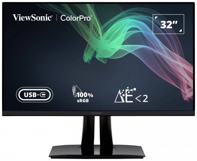 VIEWSONIC &Eacute;cran PC  VP3256-4K 32 LED 4K UHD 165Hz HDMI Noir 